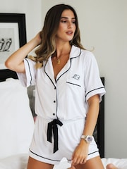 Personalised Sleep Jersey Short Sleeve Pyjamas Set By HA Design - Image 1 of 3