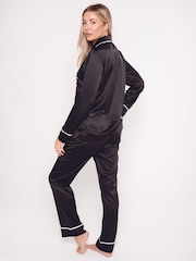 Personalised Sleep Satin Luxe Long Sleeve Pyjamas Set by HA Design - Image 2 of 4