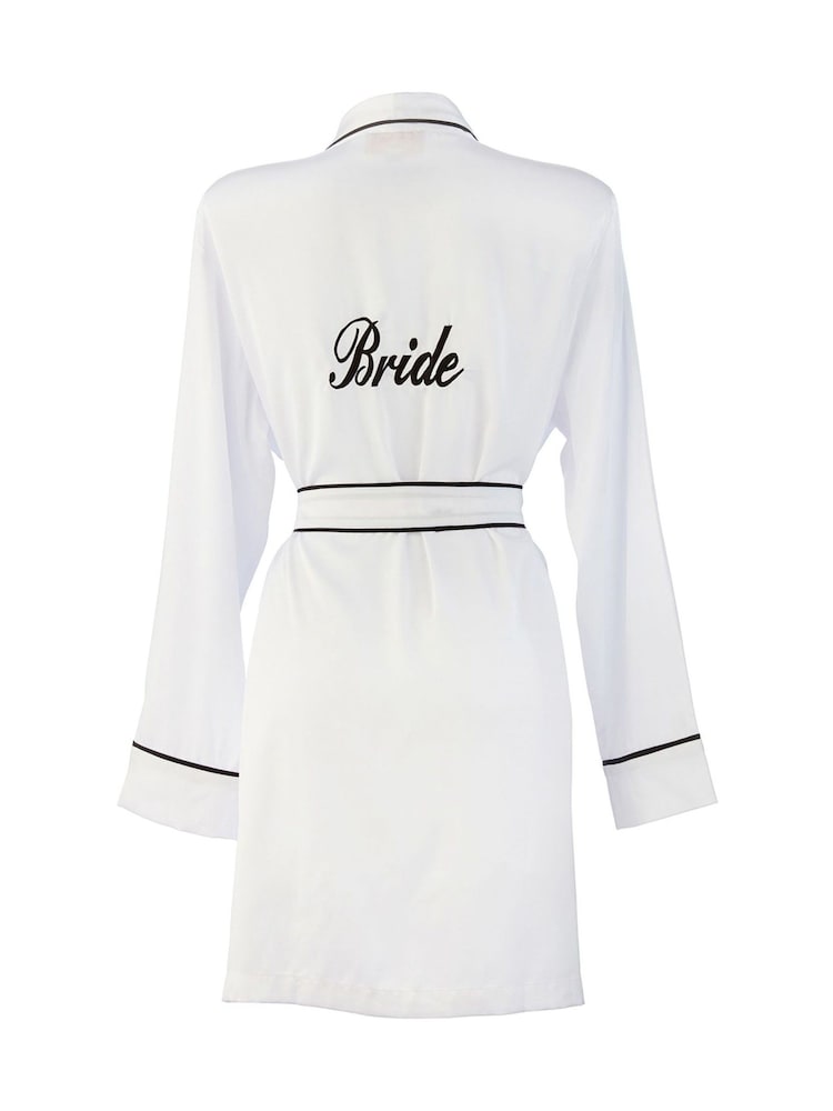 Personalised Bridal Satin Dressing Gown by HA Design - Image 1 of 1