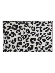 Fusion Black Animal Print Non-Slip Reverse Bath Mat - Image 2 of 3