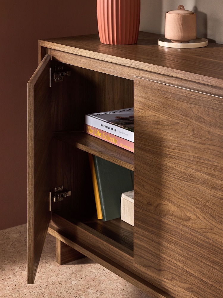 MADE.COM Dark Walnut Effect Kaci Small Sideboard - Image 2 of 3