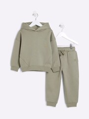 River Island Green Boys Essentials Hoodie Set - Image 1 of 5