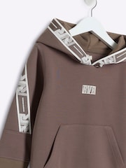 River Island Brown Regular Fit Boys Sporty Hoodie Jog Set - Image 4 of 5