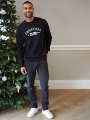 Threadbare Рождество Слоган свитшот - Изображение 3 из 5