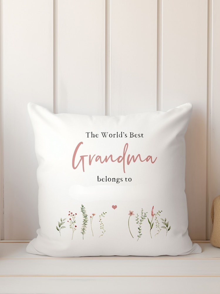 Personalised 100% Cotton Cushion by Koko Blossom - Image 2 of 3