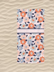 Personalised Floral Beach Towel by Koko Blossom - Image 2 of 2