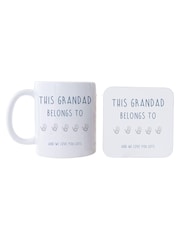 Personalised This Grandad Belongs to Mug Coaster Set by Koko Blossom - Image 5 of 5