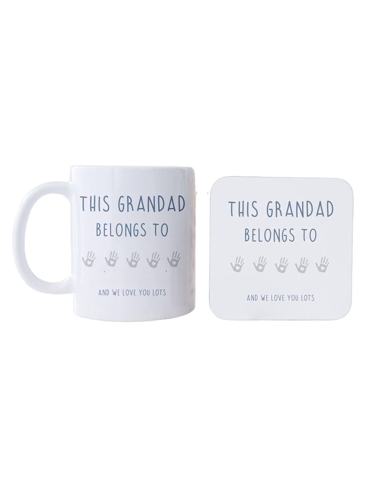 Personalised This Grandad Belongs to Mug Coaster Set by Koko Blossom - Image 5 of 5