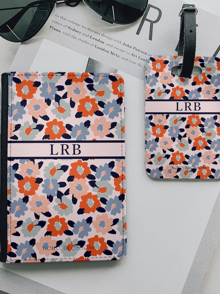 Personalised Floral Travel Set by Koko Blossom - Image 1 of 2