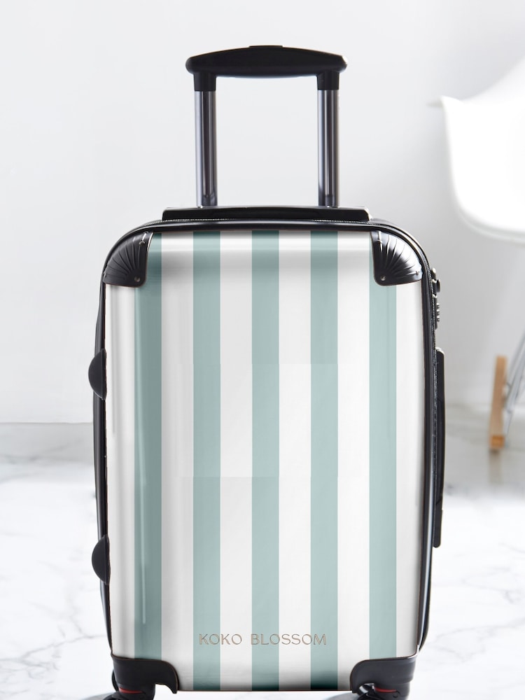 Personalised Amalfi Stripe Suitcase by Koko Blossom - Image 2 of 2