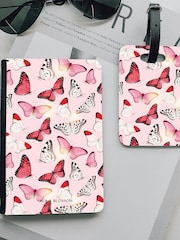 Personalised Butterfly Print Travel Set by Koko Blossom - Image 2 of 2