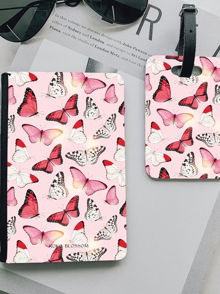 Personalised Butterfly Print Travel Set by Koko Blossom - Image 2 of 2
