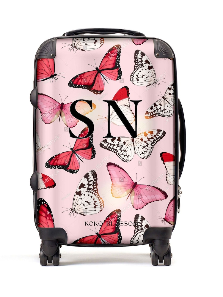 Personalised Butterfly Suitcase by Koko Blossom - Image 1 of 5