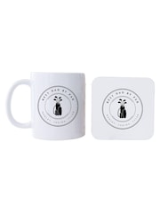 Personalised Best by Par Mug Coaster Set by Koko Blossom - Image 1 of 2