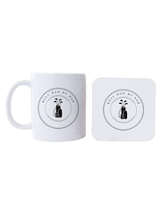 Personalised Best by Par Mug Coaster Set by Koko Blossom - Image 2 of 2