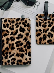 Personalised Leopard Print Travel Set by Koko Blossom - Image 2 of 2