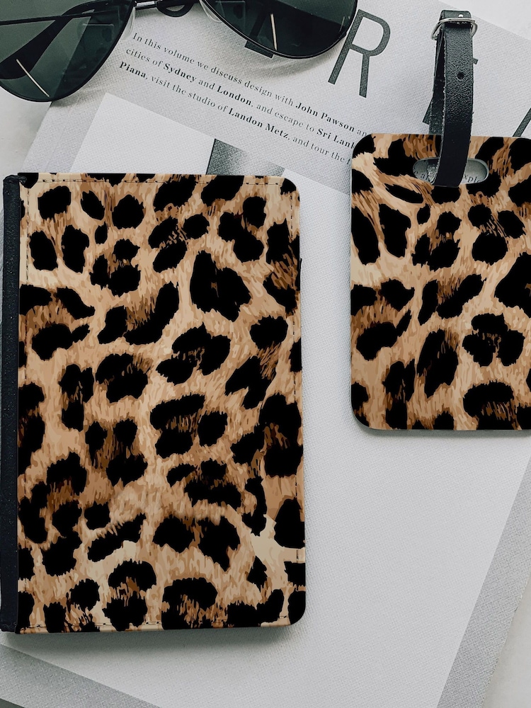 Personalised Leopard Print Travel Set by Koko Blossom - Image 2 of 2