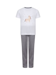 Personalised Unicorn 100% Cotton Pyjamas by Koko Blossom - Image 2 of 2