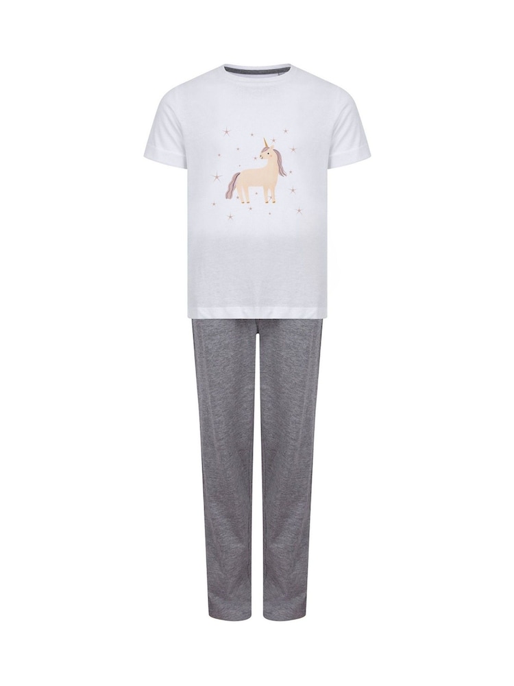 Personalised Unicorn 100% Cotton Pyjamas by Koko Blossom - Image 2 of 2