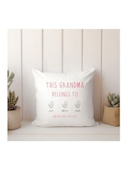 Personalised 100% Cotton Cushion by Koko Blossom - Image 1 of 5
