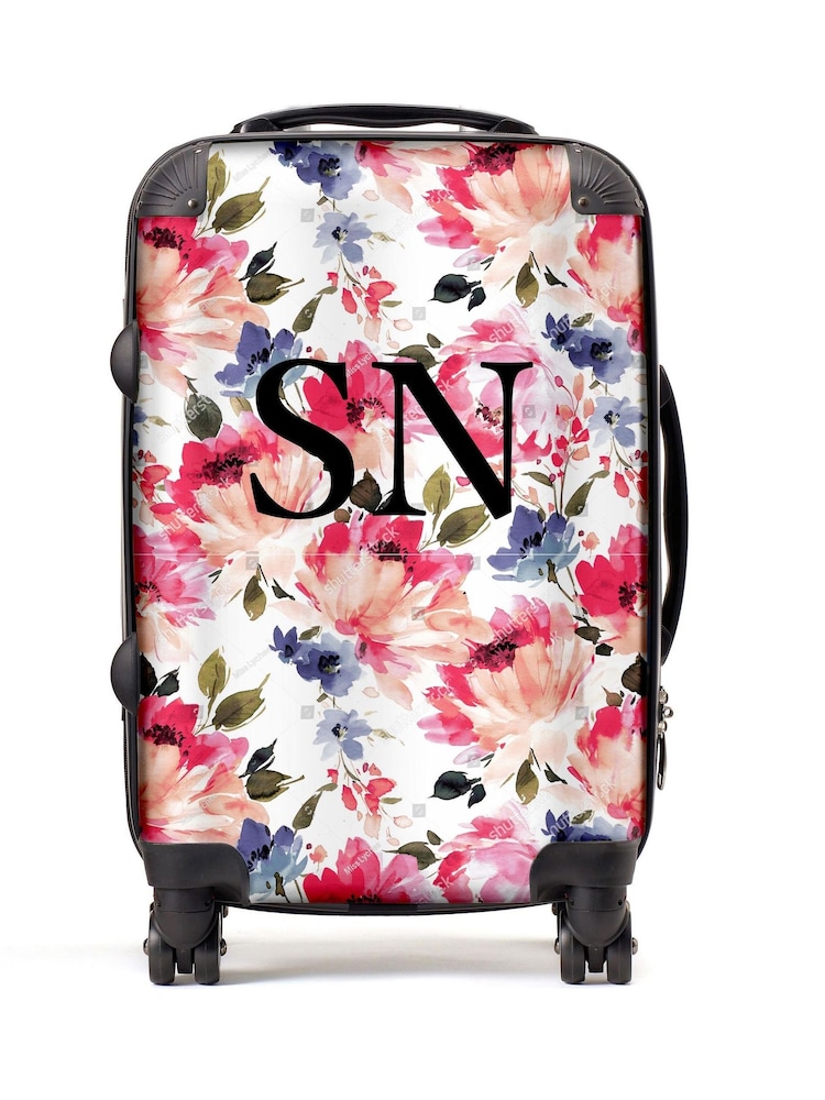 Personalised Sofia Floral Suitcase by Koko Blossom - Image 1 of 5