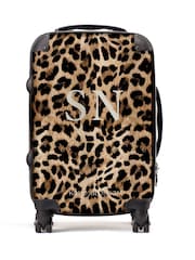 Personalised Leopard Print Suitcase by Koko Blossom - Image 1 of 5