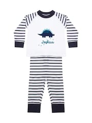Personalised 100% Cotton Dinosaur Print Pyjamas by Koko Blossom - Image 1 of 2