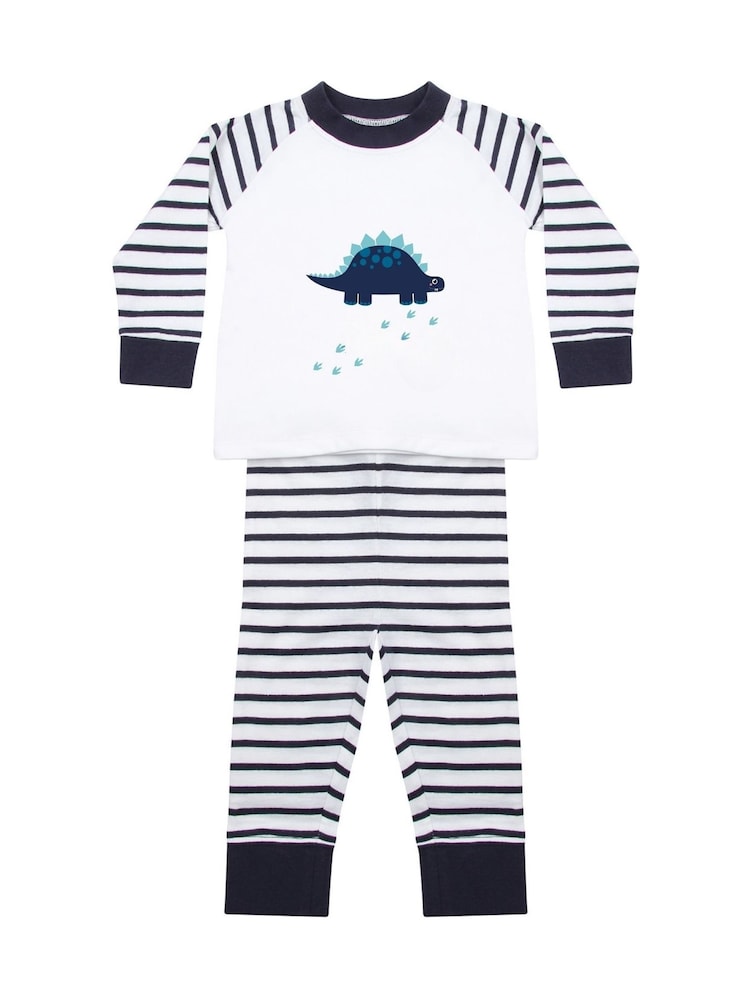 Personalised 100% Cotton Dinosaur Print Pyjamas by Koko Blossom - Image 2 of 2