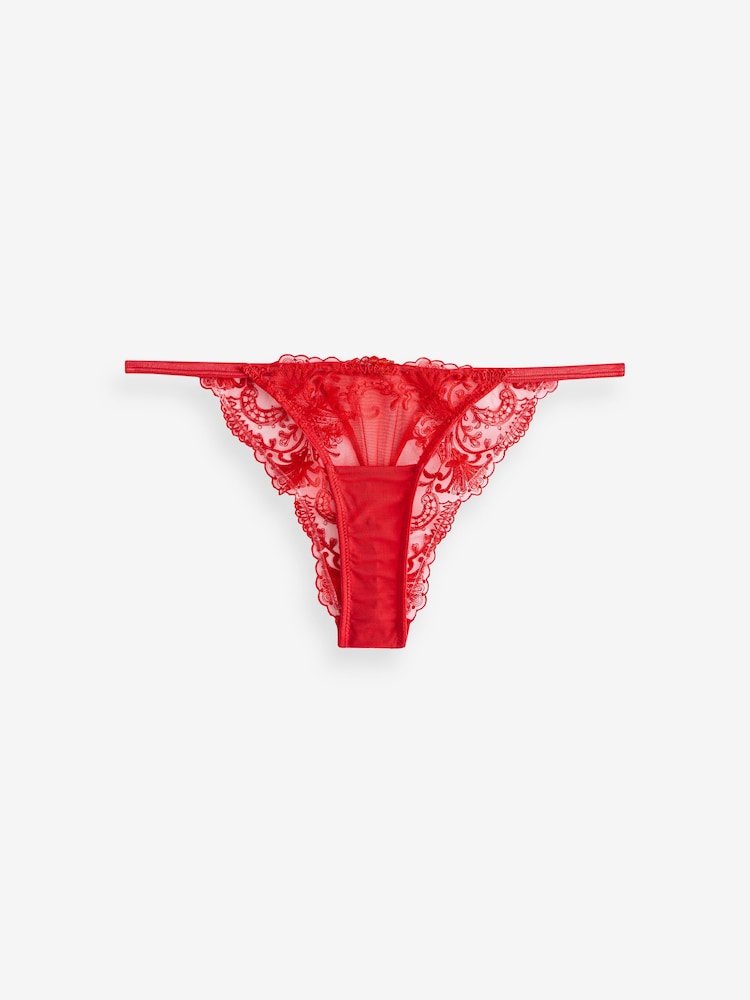 Bluebella Marseille Embroidered Mesh Knickers - Image 5 of 5