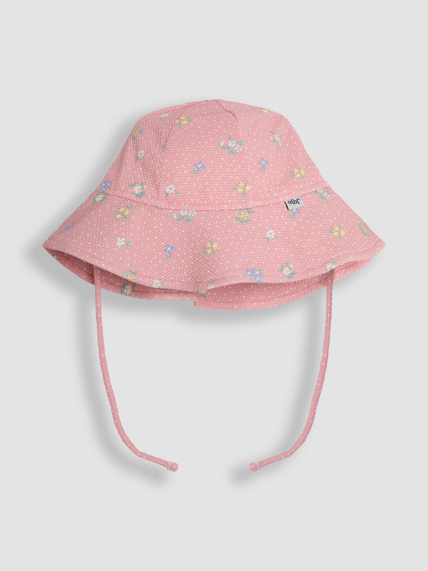 Jojo Maman Bébé Pink Ditsy Floppy Swim Hat