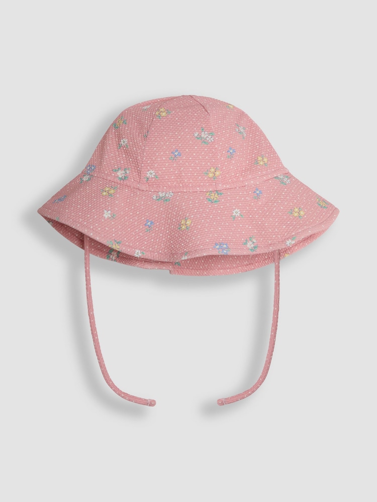JoJo Maman Bébé Pink Floppy Sun Hat - Image 2 of 3