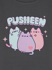 Vanilla Underground Grey Girls Pusheen 100% Cotton Licensed Sweatshirt - Image 4 of 6