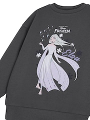Vanilla Underground Grey Girls Disney Frozen 100% Cotton Licensed Sweatshirt - Image 3 of 6
