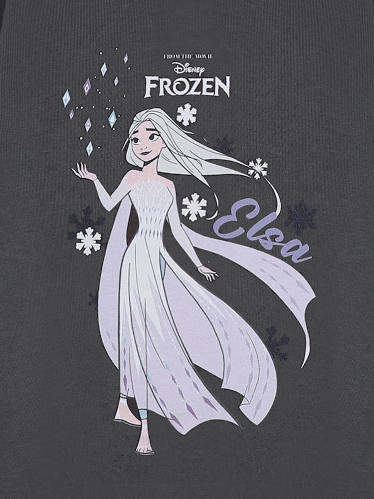 Vanilla Underground Grey Girls Disney Frozen 100% Cotton Licensed Sweatshirt - Image 6 of 6