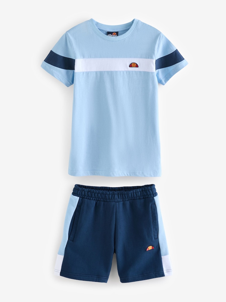 Ellesse Boys Lone 100% Cotton T-Shirt and Shorts Set - Image 1 of 5