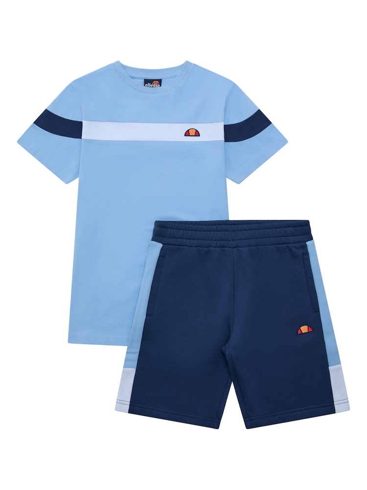 Ellesse Boys Lone 100% Cotton T-Shirt and Shorts Set - Image 2 of 5