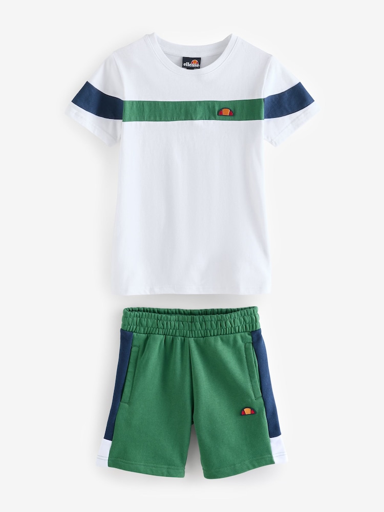 Ellesse Boys Lone 100% Cotton T-Shirt and Shorts Set - Image 1 of 5