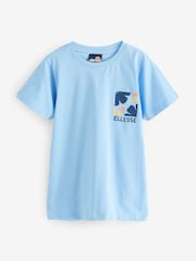 Голубой - Ellesse Boys Riana 100% Cotton T-Shirt - Изображение 1 из 1