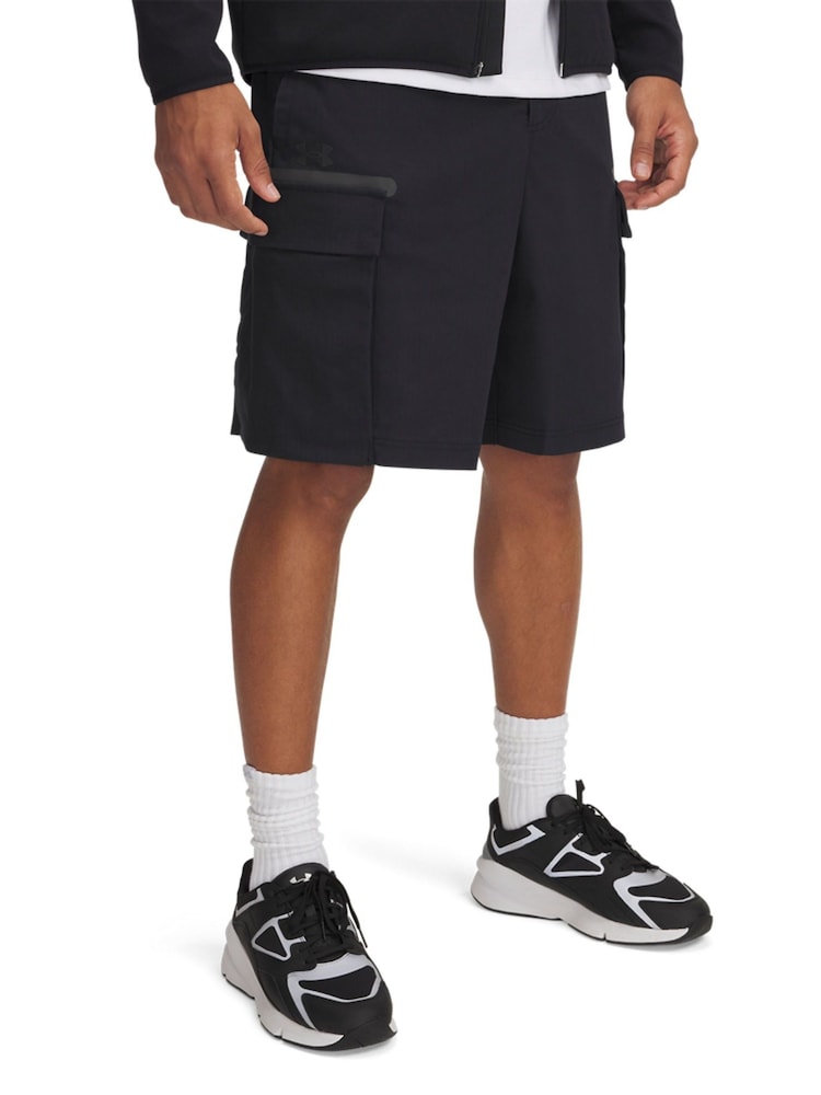 Under Armour Black Unstoppable Utility Shorts - Image 4 of 4 Under Armour Black Unstoppable Utility Shorts - Image 4 of 4