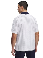 أبيض - قميص بولو مطبوع Matchplay من Under Armour - صورة 2 من 2
