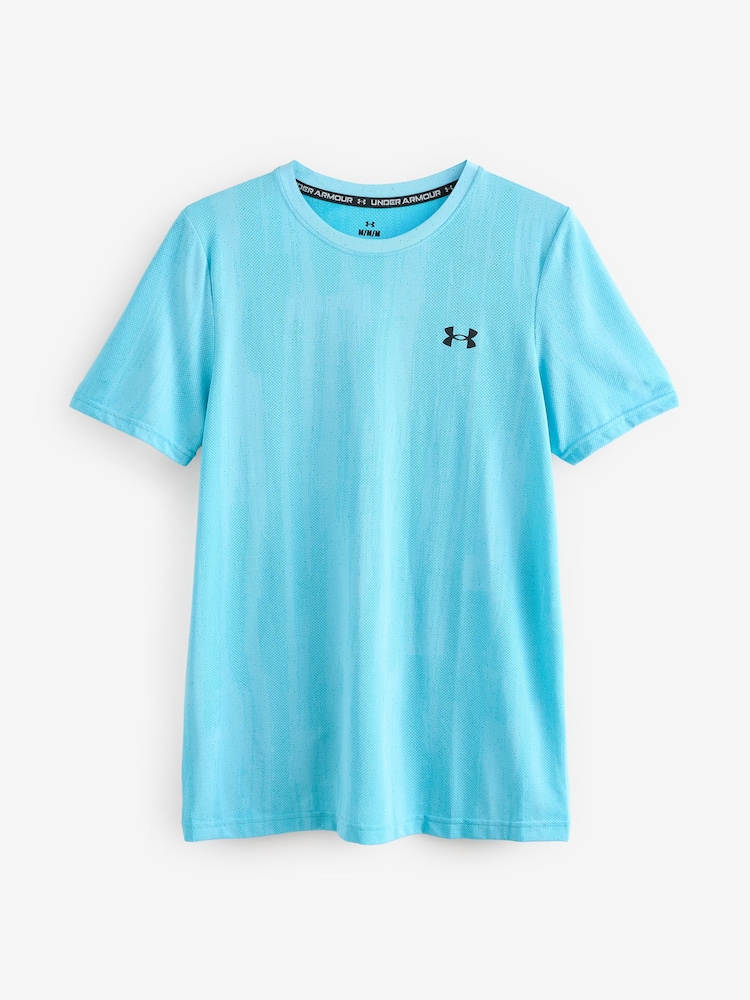 Under Armour Blue Vanish Seamless Novelty T-Shirt - Image 4 of 4