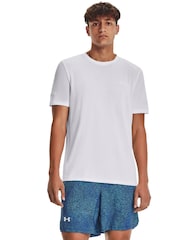 Under Armour White Seamless Stride T-Shirt - Image 3 of 4