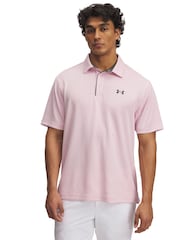 Under Armour Pink Golf Tech Polo Shirt - Image 1 of 2