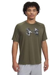 Verde - Camiseta Under Armour Tech Camo Print - Imagem 1 de 2