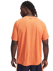 Under Armour Orange Grey Tech Textured T-Shirt - Image 2 of 2