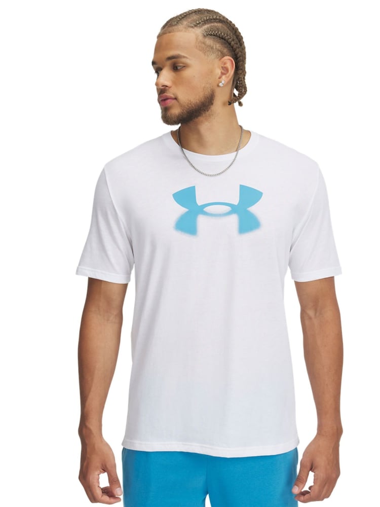 Under Armour White Reflective Big Logo T-Shirt - Image 1 of 2