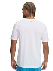 Under Armour White Reflective Big Logo T-Shirt - Image 2 of 2