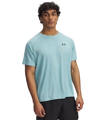 Under Armour Blue Tech Textured T-Shirt - Image 1 of 2