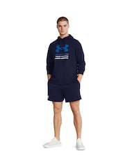 Under Armour Blue Rival Terry 6in Shorts - Image 3 of 6
