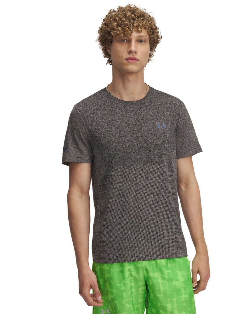 Under Armour Grey Seamless Stride T-Shirt - Image 1 of 3